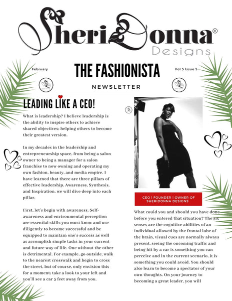 Sheridonna Designs February Newsletter 2022