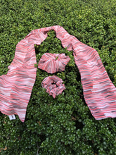 Load image into Gallery viewer, SilkEssence Set - Handcrafted Satin Scarf and Scrunchies Duo
