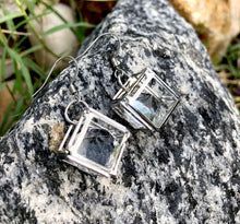 Load image into Gallery viewer, Sheridonna Designs: &quot; Rock Star&quot; 1 Tier Silver Glass Earring
