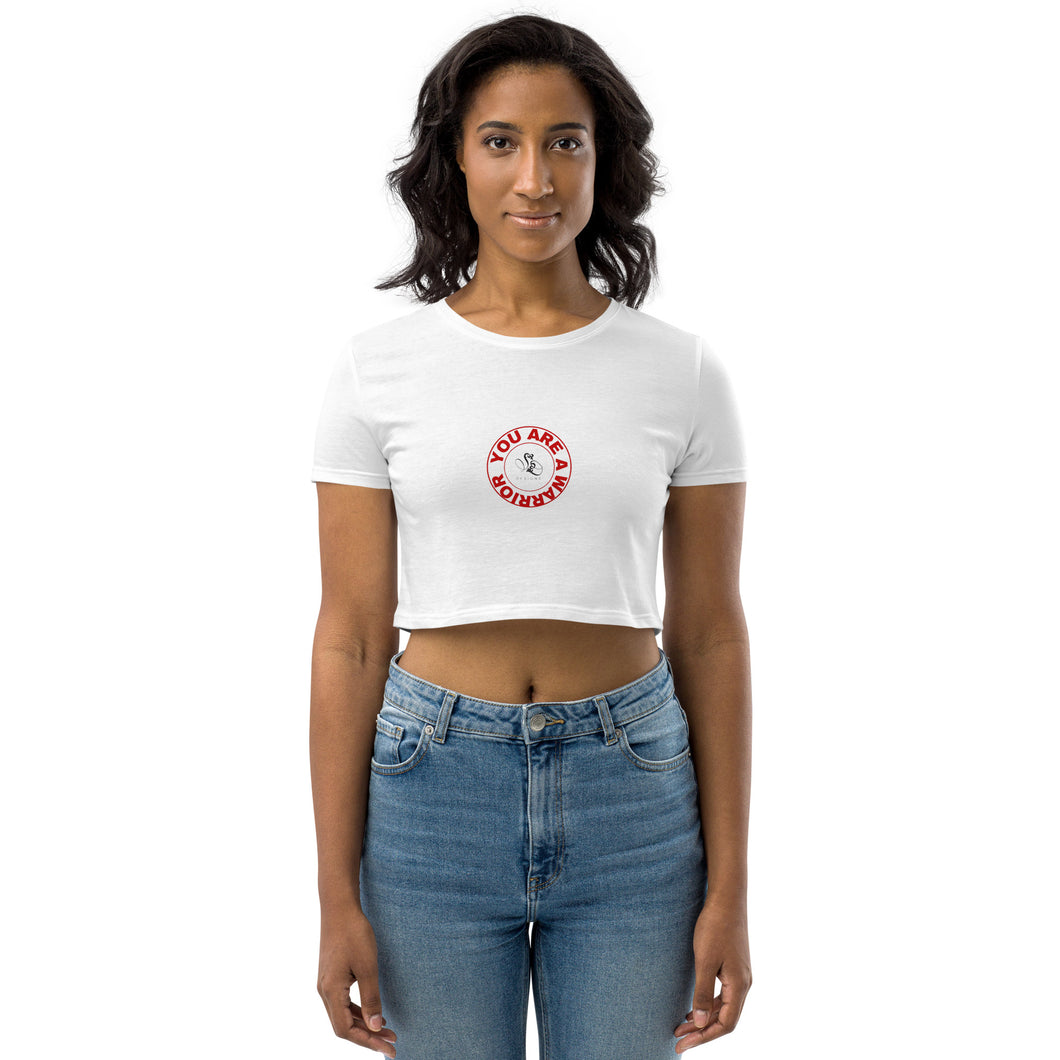 You Are a Warrior Organic Crop Top