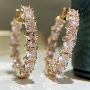 Exquisite Shiny Hoop Earrings