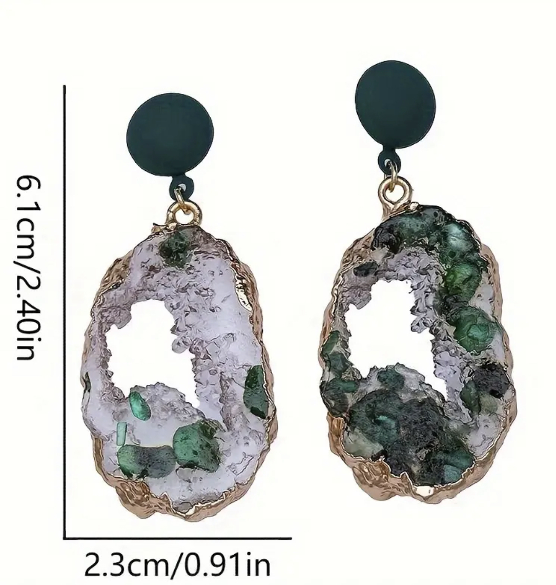 Luxury Irregular Design Styles Dangle Earrings - Image 4