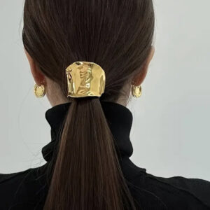 Irregular Metal Ponytail Hair Buckle