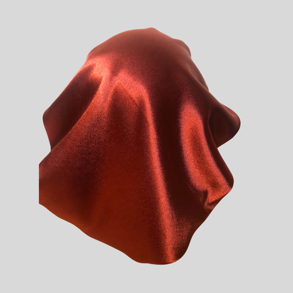 Luxurious Red Satin Bonnet & Scrunchies Set | Sheridonna Designs - Image 8
