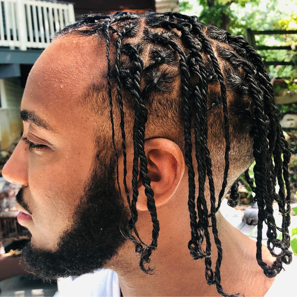 Men's Taper Fade with Double Strand Twist | Sheridonna's Luxury Barber Styling - Image 2