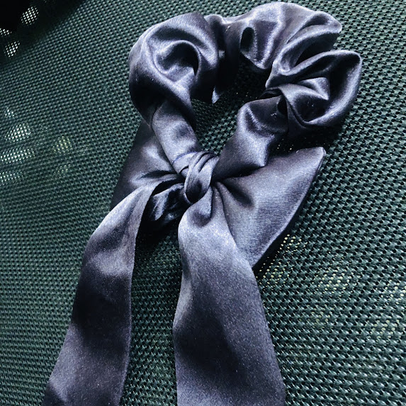 Opulent Orchid Luxe Satin Bow Scrunchie
